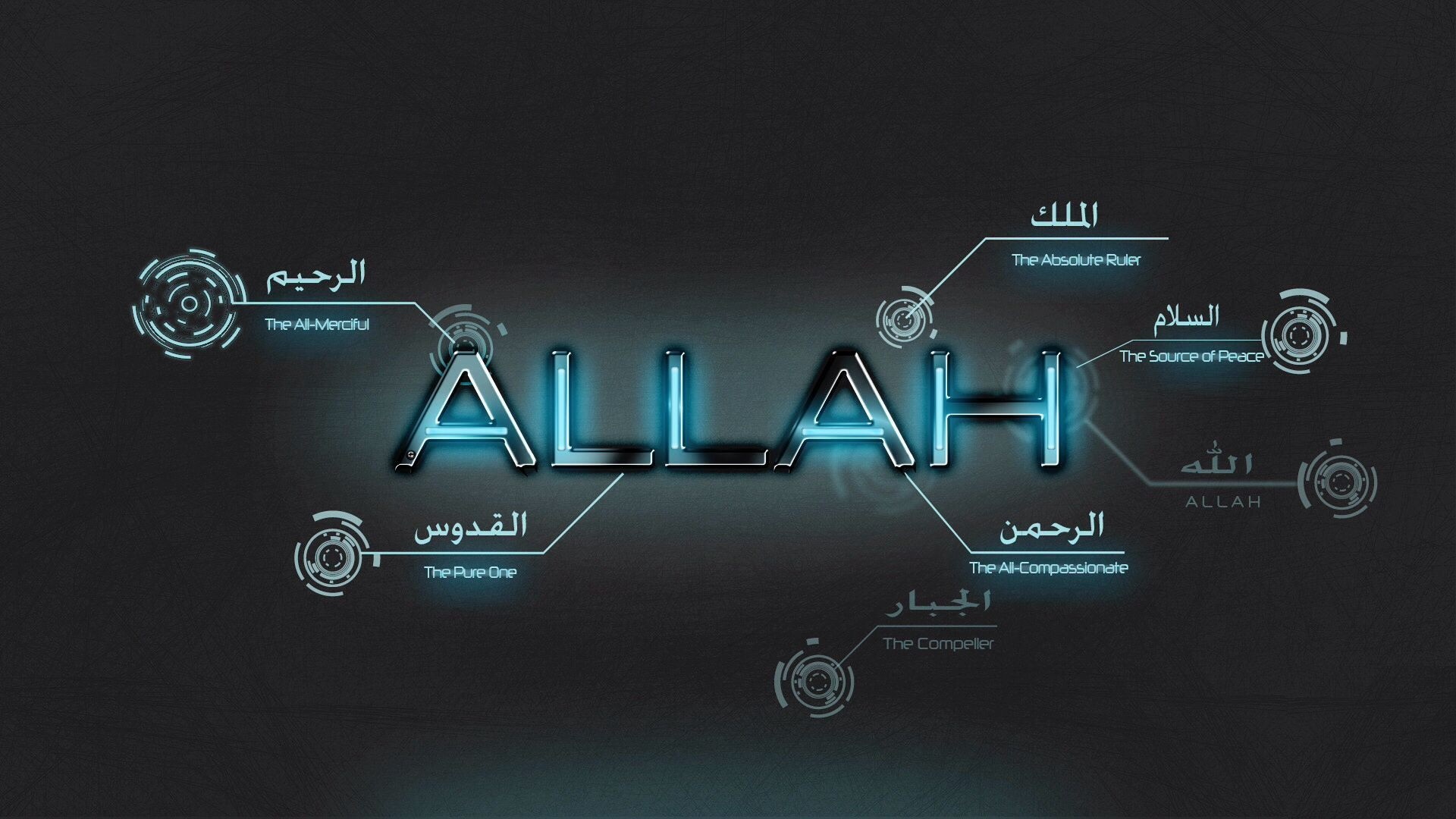 Wallpaper of Allah with high-resolution 1920x1080 pixel. You can use and set as wallpaper for Notebook Screensavers, Mac Wallpapers, Mobile Home Screen, iPhone or Android Phones Lock Screen