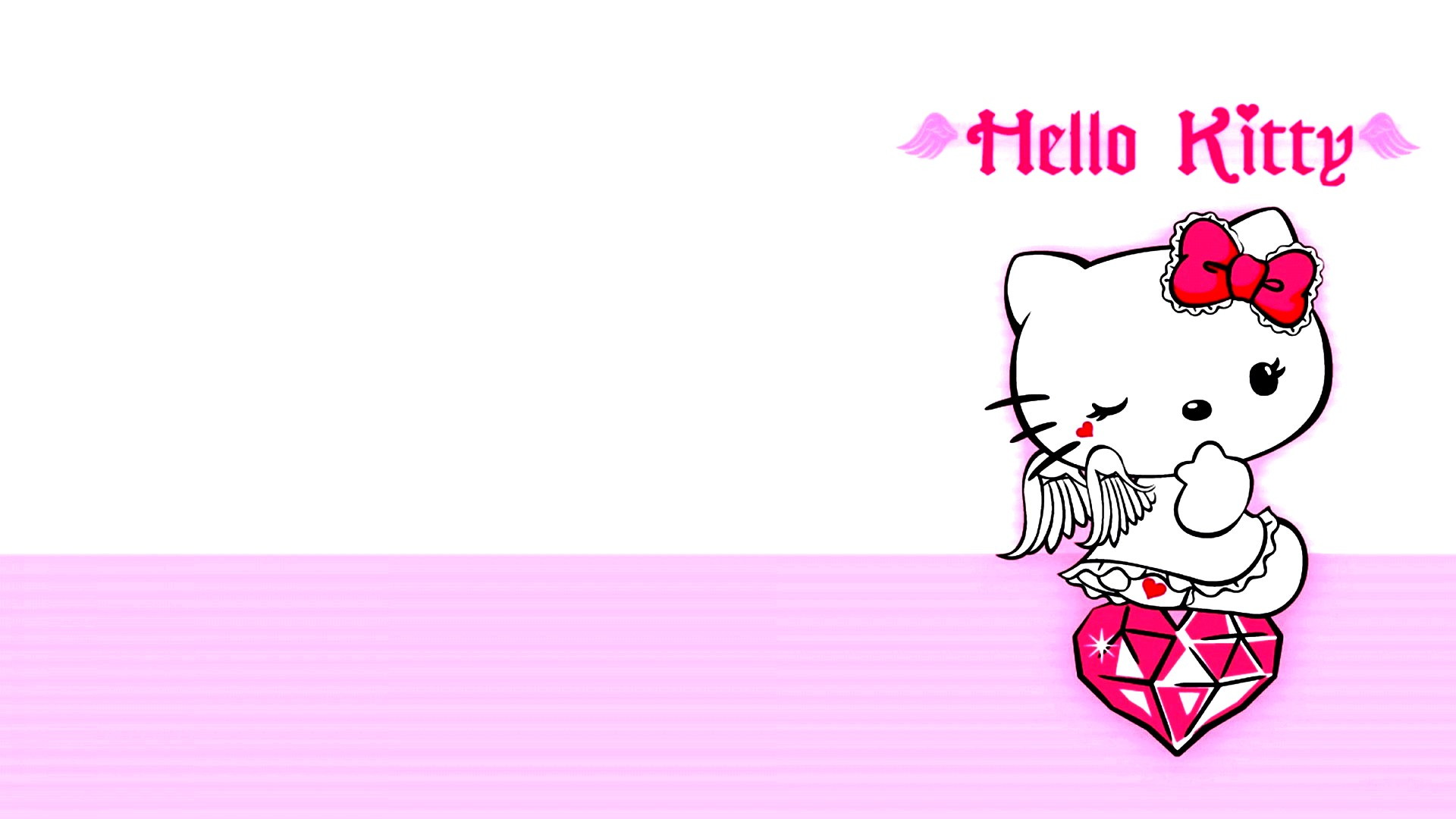 Hello Kitty Pattern iPad Wallpapers Free Download