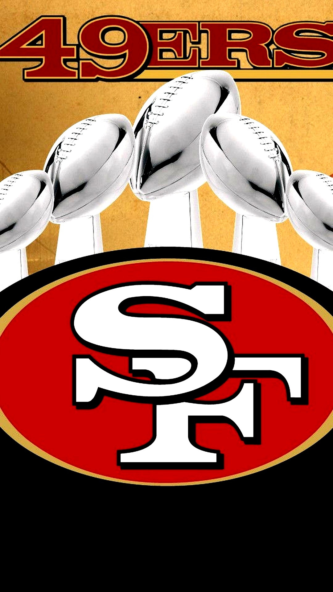 49ers iPhone Wallpaper HD Home Screen with high-resolution 1080x1920 pixel. You can use and set as wallpaper for Notebook Screensavers, Mac Wallpapers, Mobile Home Screen, iPhone or Android Phones Lock Screen