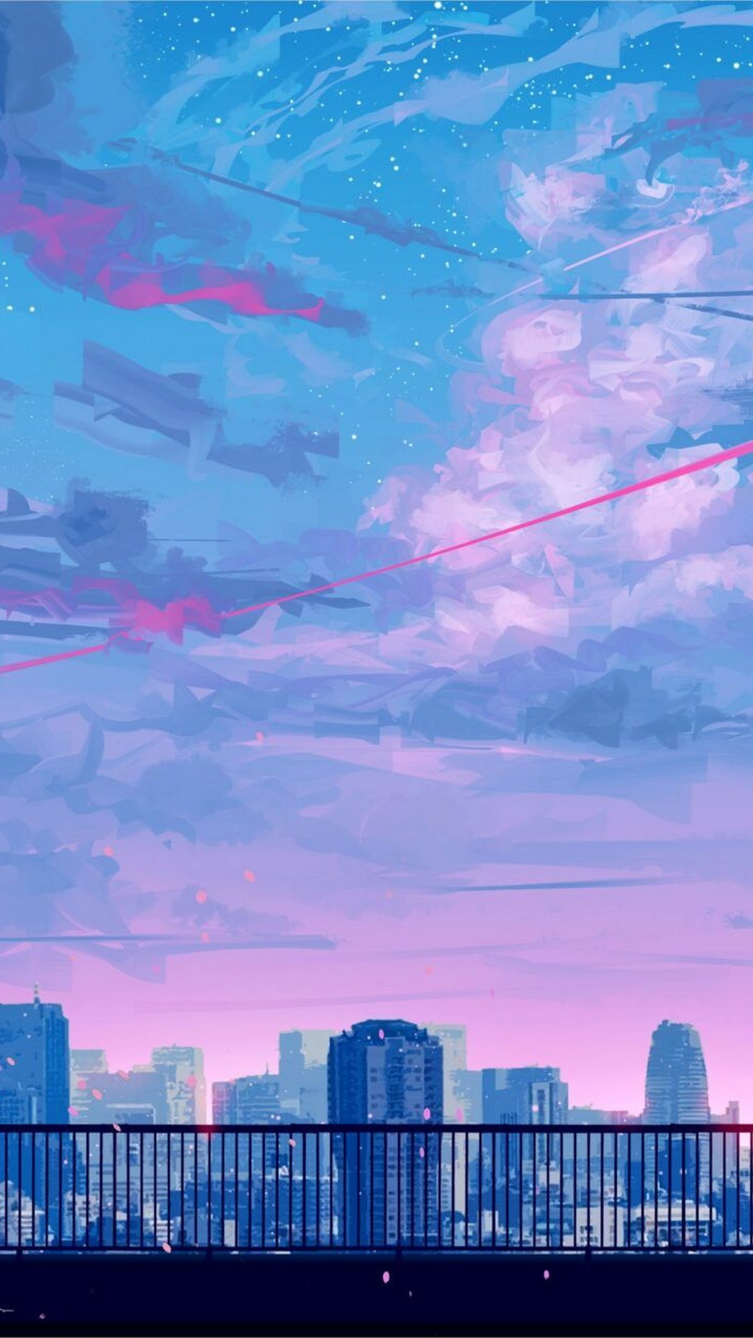 Download Anime City Iphone Aesthetic Wallpaper | Wallpapers.com