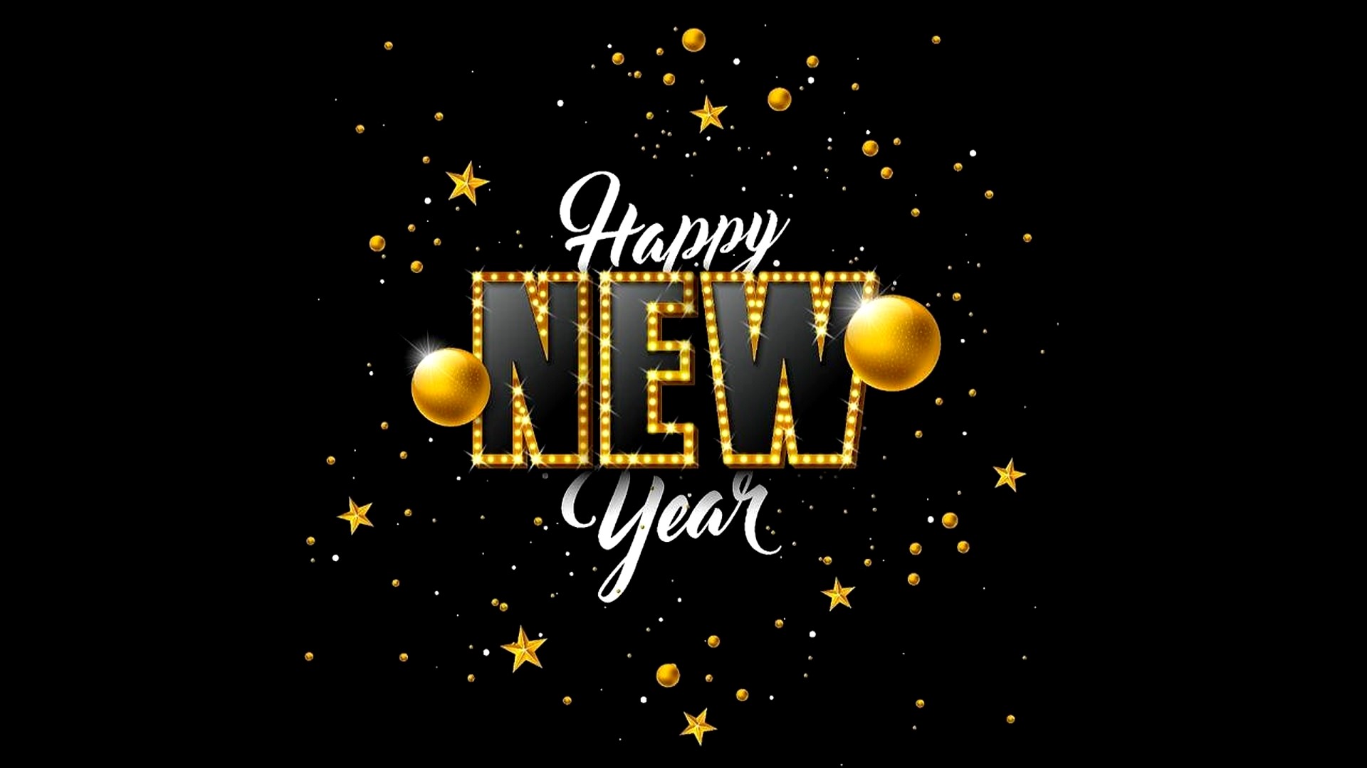 Happy New Year Wallpaper HD with high-resolution 1920x1080 pixel. You can use and set as wallpaper for Notebook Screensavers, Mac Wallpapers, Mobile Home Screen, iPhone or Android Phones Lock Screen