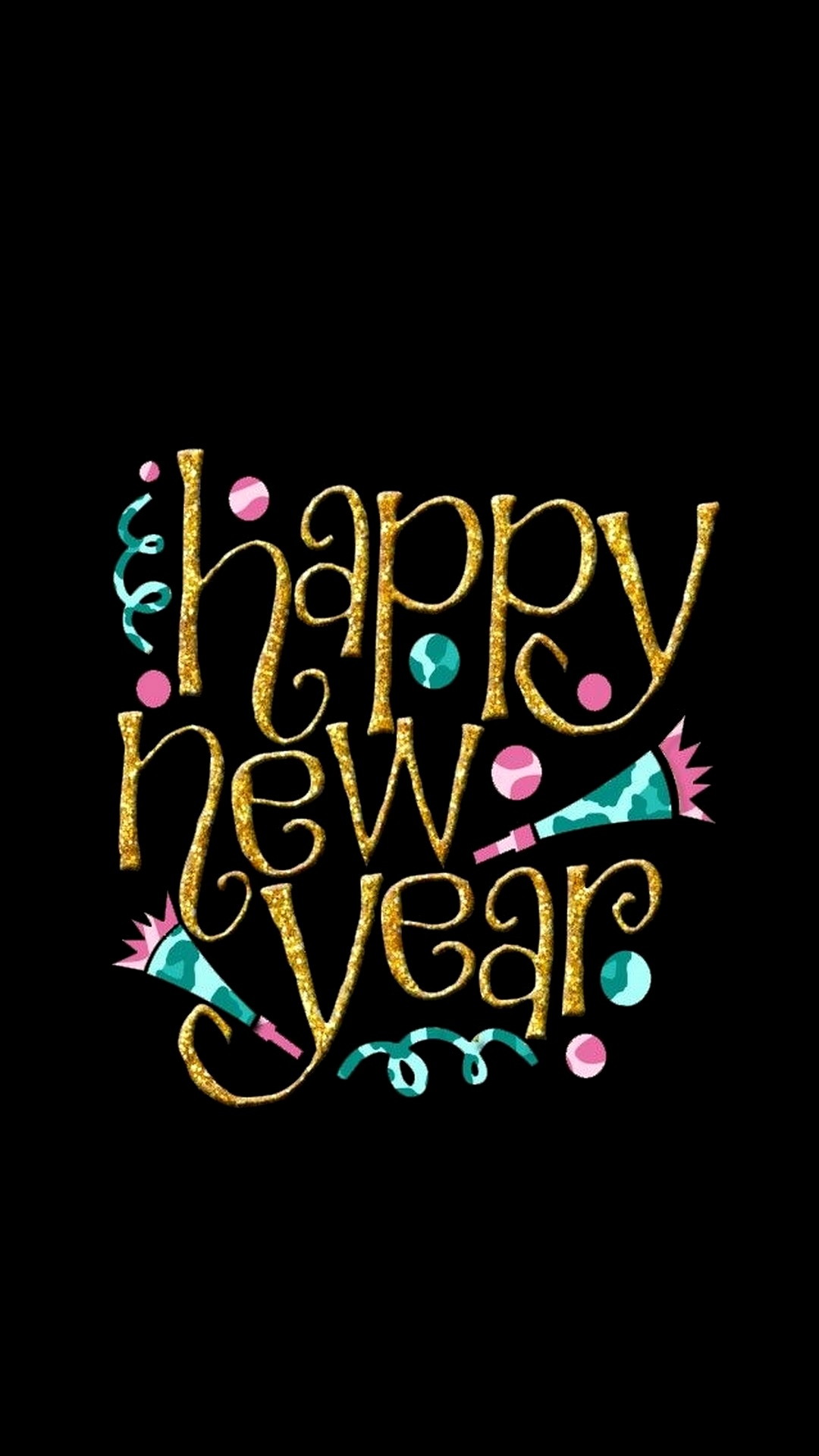 Happy New Year iPhone Wallpaper HD Lock Screen with high-resolution 1080x1920 pixel. You can use and set as wallpaper for Notebook Screensavers, Mac Wallpapers, Mobile Home Screen, iPhone or Android Phones Lock Screen
