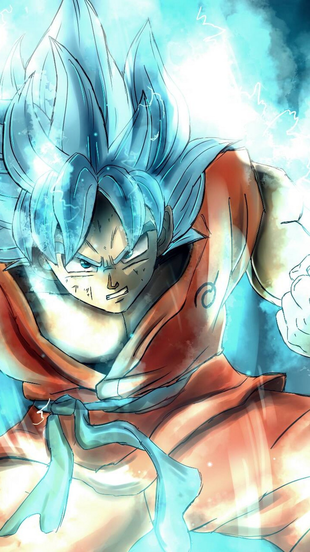 Goku SSJ Blue Mobile Wallpaper with high-resolution 1080x1920 pixel. You can use and set as wallpaper for Notebook Screensavers, Mac Wallpapers, Mobile Home Screen, iPhone or Android Phones Lock Screen
