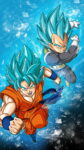 Goku SSJ Blue iPhone X Wallpaper