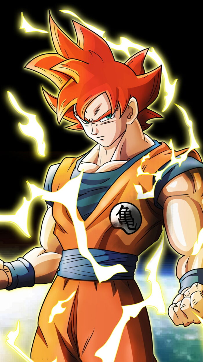 Goku Super Saiyan God Android Wallpaper With high-resolution 1080X1920 pixel. You can use and set as wallpaper for Notebook Screensavers, Mac Wallpapers, Mobile Home Screen, iPhone or Android Phones Lock Screen