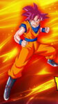 Goku Super Saiyan God Wallpaper iPhone