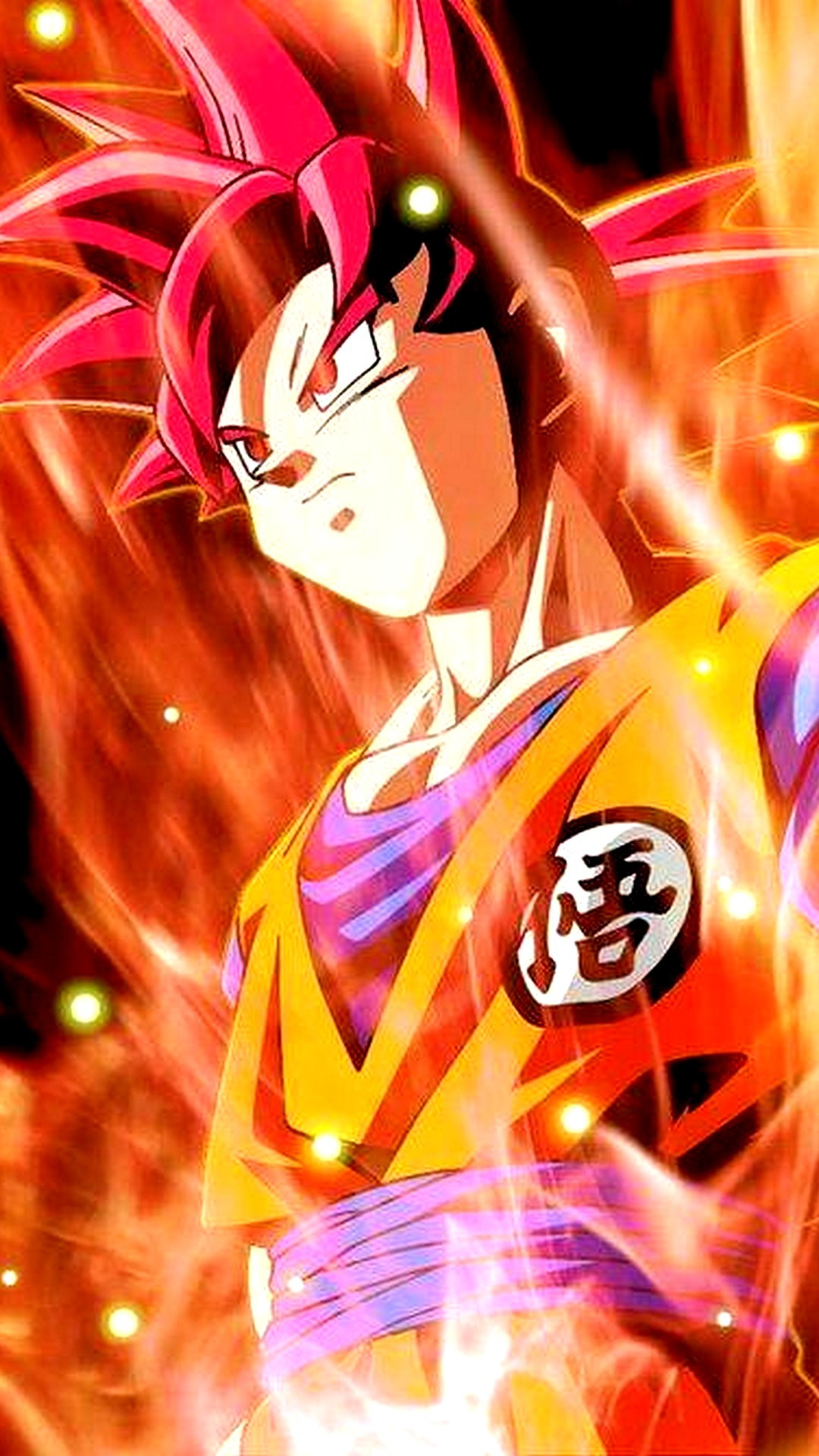 Goku Super Saiyan God iPhone 13 Wallpaper with high-resolution 1080x1920 pixel. You can use and set as wallpaper for Notebook Screensavers, Mac Wallpapers, Mobile Home Screen, iPhone or Android Phones Lock Screen