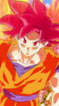Goku Super Saiyan God iPhone Wallpaper
