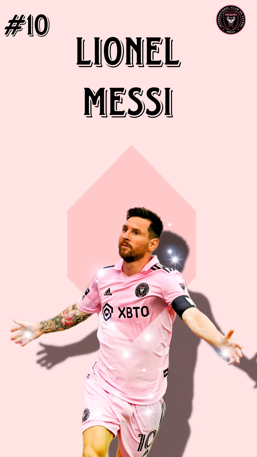 Lionel Messi Inter Miami iPhone Wallpaper HD Home Screen with high-resolution 1080x1920 pixel. You can use and set as wallpaper for Notebook Screensavers, Mac Wallpapers, Mobile Home Screen, iPhone or Android Phones Lock Screen