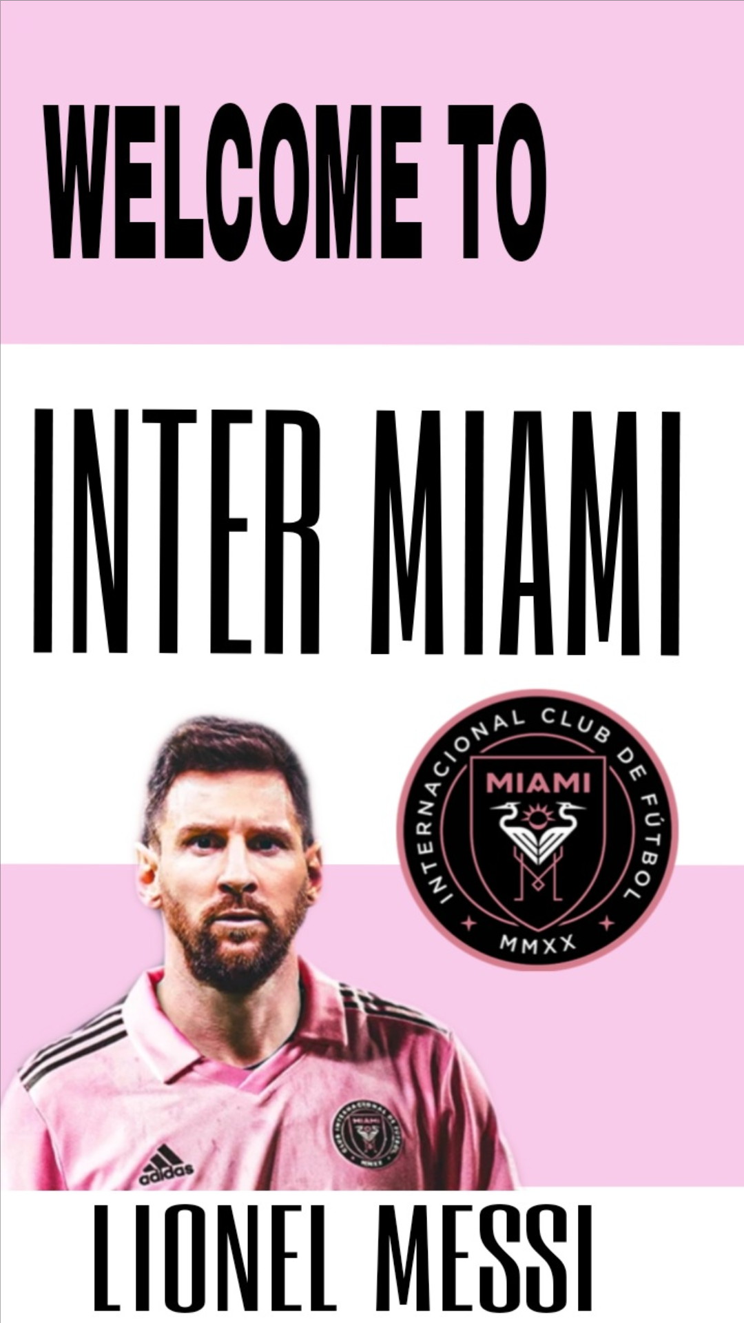 Messi Inter Miami iPhone Wallpaper with high-resolution 1080x1920 pixel. You can use and set as wallpaper for Notebook Screensavers, Mac Wallpapers, Mobile Home Screen, iPhone or Android Phones Lock Screen