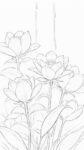 Flower Drawing Wallpaper For Desktop